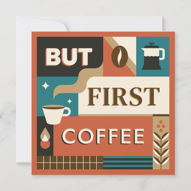 Benutzerdefinierte Text-Farbige Coffee-Quotes (Vorderseite)