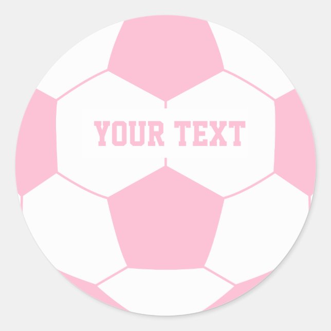 Benutzerdefinierte Text-Fußball Runder Aufkleber (Vorderseite)