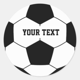Benutzerdefinierte Text-Fußball Runder Aufkleber