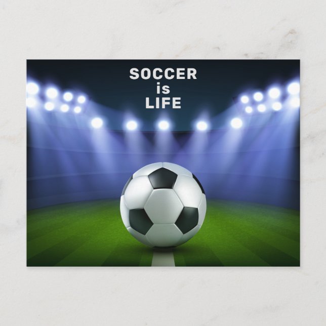 Benutzerdefinierte Text Fußball-Stadion-Postkarte Postkarte (Vorderseite)