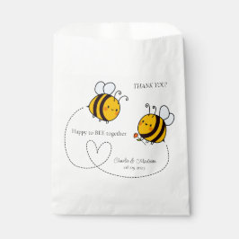 Benutzerdefinierte Text Happy Liebe Bienen Geschenktütchen