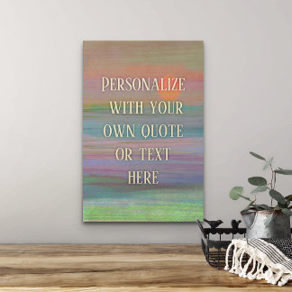 Benutzerdefinierte Text inspirierende Wandkunst Fotodruck