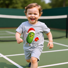 Benutzerdefinierte Text-Kundgebung von Santa Pickl Baby T-shirt