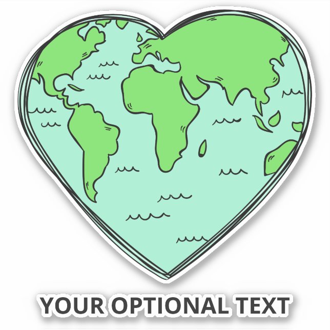 Benutzerdefinierte Text-Liebe Aufkleber (Vorderseite)