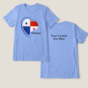 Benutzerdefinierte Text-Panama-Liebe Tri-Blend Shirt