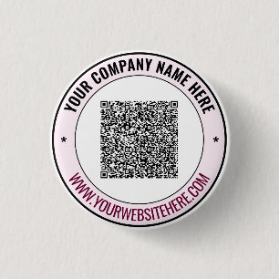 Benutzerdefinierte Text-QR-Code-Werbeschaltflächen Button