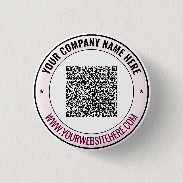 Benutzerdefinierte Text-QR-Code-Werbeschaltflächen Button (Vorderseite)