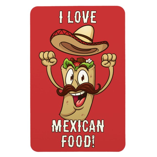 Benutzerdefinierte Text-Taco-Party Magnet (Vertikal)