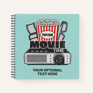 Benutzerdefinierte Text- und Farbfilmzeit Notizbuch