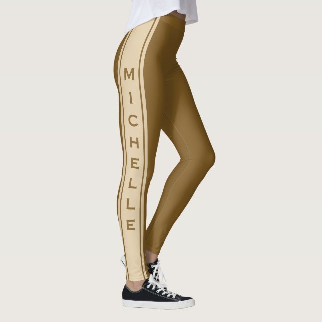 Benutzerdefinierte Text- und farbliche Leggings (Rechts)