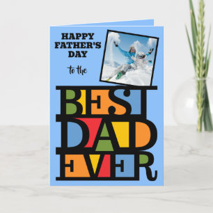 Benutzerdefinierte Text- und Foto-BEST-VATER-JE-Gr Karte