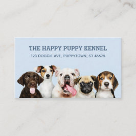 Benutzerdefinierte Text- und Foto-PAPPY PUPPIES-Vi Visitenkarte