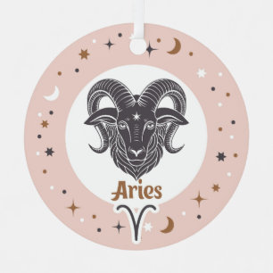 Benutzerdefinierte Text-Zodiac-Zeichenfolgen Ornament Aus Metall