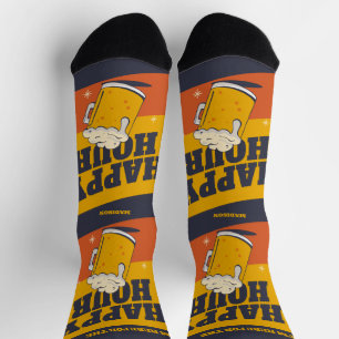 Benutzerdefinierte Textglückszeit Socken