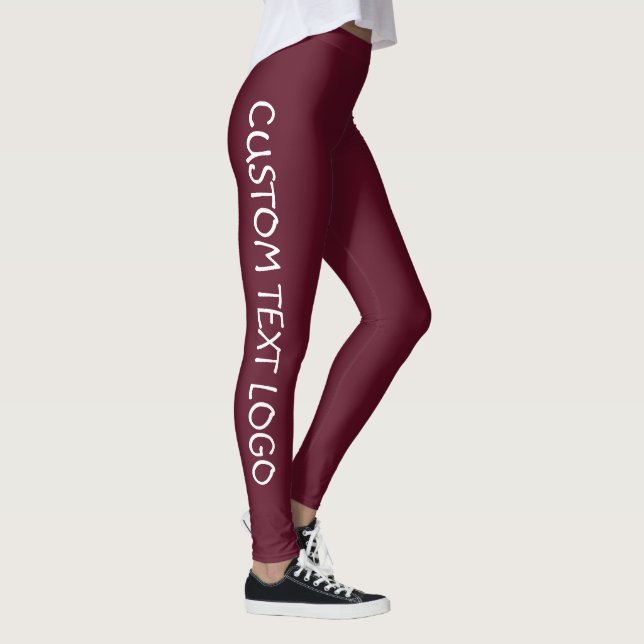 BENUTZERDEFINIERTE TEXTLOGO LEGGINGS (Rechts)