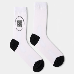 Benutzerdefinierte Textsocken mit QR-Code scannen Socken