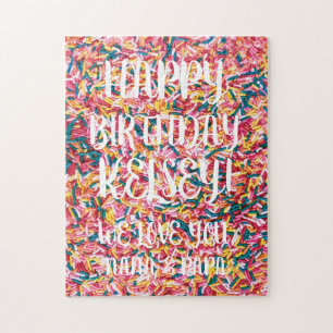 Benutzerdefinierte Textsprinklen  Glücklicher Geb