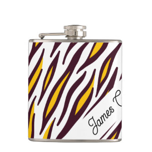 Benutzerdefinierte Tiger-Skin-Foto-Flasche Flachmann