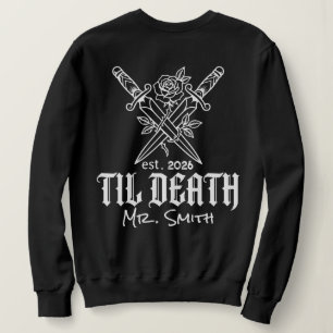 Benutzerdefinierte Til Death Paare Passendes Gothi Sweatshirt