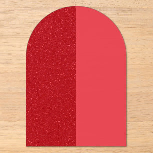 Benutzerdefinierte Tomatenrote Acryl-Einladung im Acryleinladungen