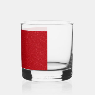 Benutzerdefinierte Tomatenrote Half-Wrap Rocks Gla Whiskyglas