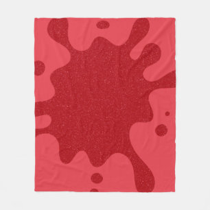 Benutzerdefinierte Tomatenrote Sprenkel-Fleece-Dec Fleecedecke