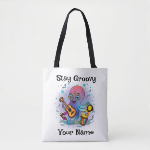 Benutzerdefinierte Tragetasche Retro-Oktopus N Tasche