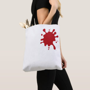 Benutzerdefinierte Tragetasche – Roter Spritzdruck Tasche
