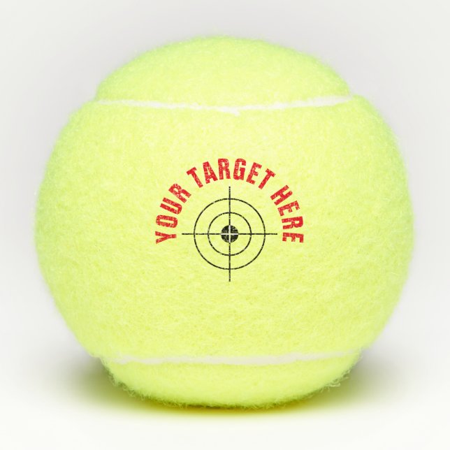Benutzerdefinierte transparente Crosshalogo-Zielpr Tennisbälle (Vorderseite)