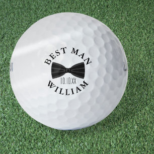 Benutzerdefinierte Trauzeuge Brautjungfer Hochzeit Golfball