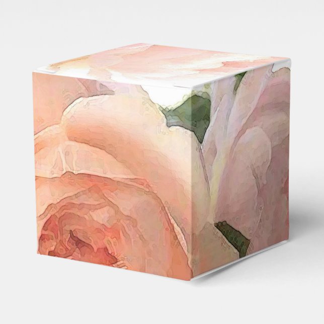 Benutzerdefinierte trendy Rose Moderne, elegante V Geschenkschachtel (Vorderseite)