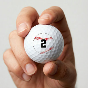 Benutzerdefinierte Trikotnummer/Buchstabe Sport Ba Golfball