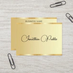 Benutzerdefinierte Typografie Schrift Gold Look Pr Visitenkarte