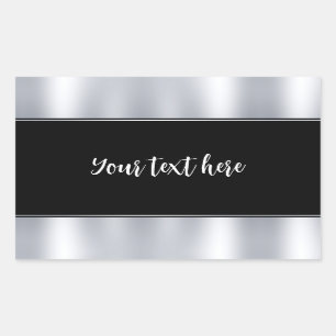 Benutzerdefinierte Typografie Text Leere Vorlage F Rechteckiger Aufkleber