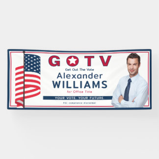 Benutzerdefinierte überparteiliche GOTV-Kundgebung Banner