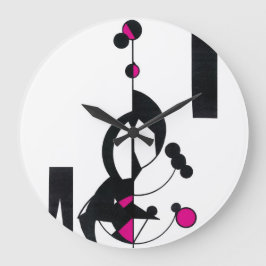 Benutzerdefinierte Uhr für rosa Geodesign