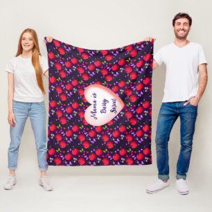 Benutzerdefinierte und personalisierte Süße Kirsch Fleecedecke