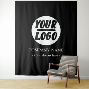 Benutzerdefinierte Unternehmens-Logo-Rückwand für Wandteppich