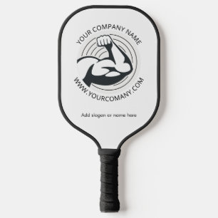 Benutzerdefinierte Unternehmenslogo Firmenwebsite  Pickleball Schläger