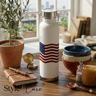 Benutzerdefinierte USA-Flagge Mark Wasserflasche P Trinkflasche