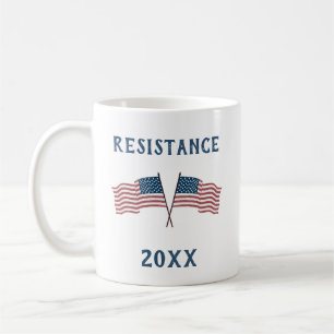 Benutzerdefinierte USA-Flagge Widerstand Kaffeetasse