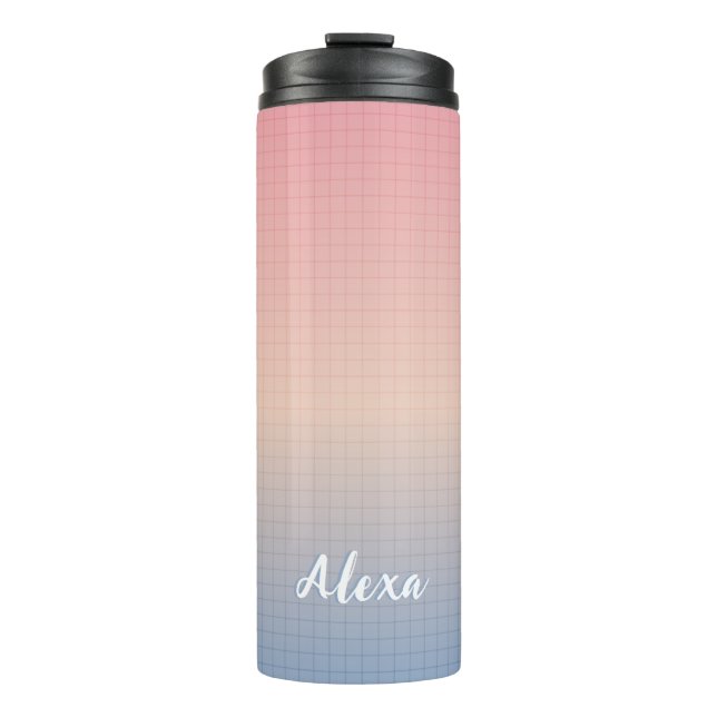 Benutzerdefinierte Vaporwave Thermosbecher (Vorderseite)