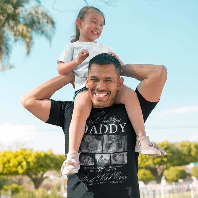 Benutzerdefinierte Vater-FotoCollage T-Shirt (Von Creator hochgeladen)