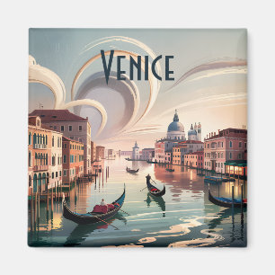 Benutzerdefinierte Venedig Italien Aquarell Gondel Magnet