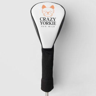 Benutzerdefinierte verrückte Yorkie Golfschlägerko Golf Headcover
