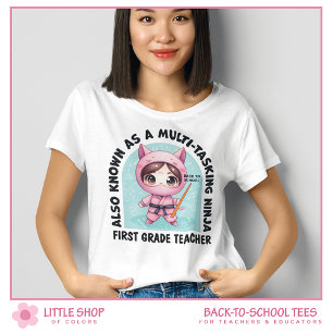 Benutzerdefinierte Vielzweck-Ninja-Lehrkraft der e T-Shirt