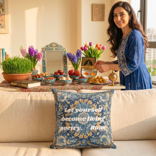 Benutzerdefinierte Vintage-Fliese Nowruz iranische Kissen