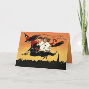 Benutzerdefinierte Vintage Halloween-Grußkarte Karte