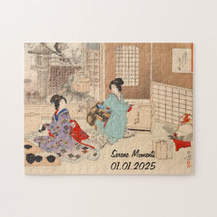 Benutzerdefinierte Vintage-Japanische Teezeremonie
