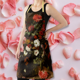 Benutzerdefinierte Vintage-Kunst-Blumen-Blumenküns Schürze